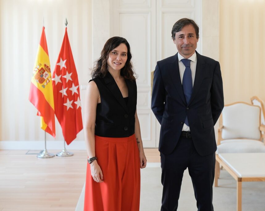 Reunión CAM-Microsoft. Isabel Díaz Ayuso y Paco Salcedo